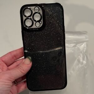 Glitter Black iPhone 13 Pro Max Case